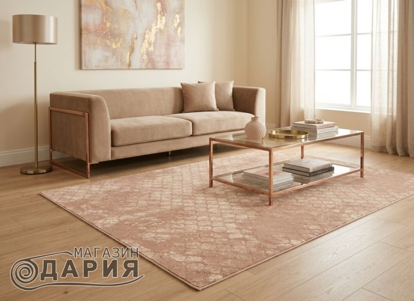 Тъкан килим KAVITA 722 l.brown/beige